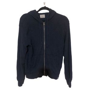 👇🏻$Reduced to lowest price.🍀 Lucky Brand navy blue zip up hoodie size Small